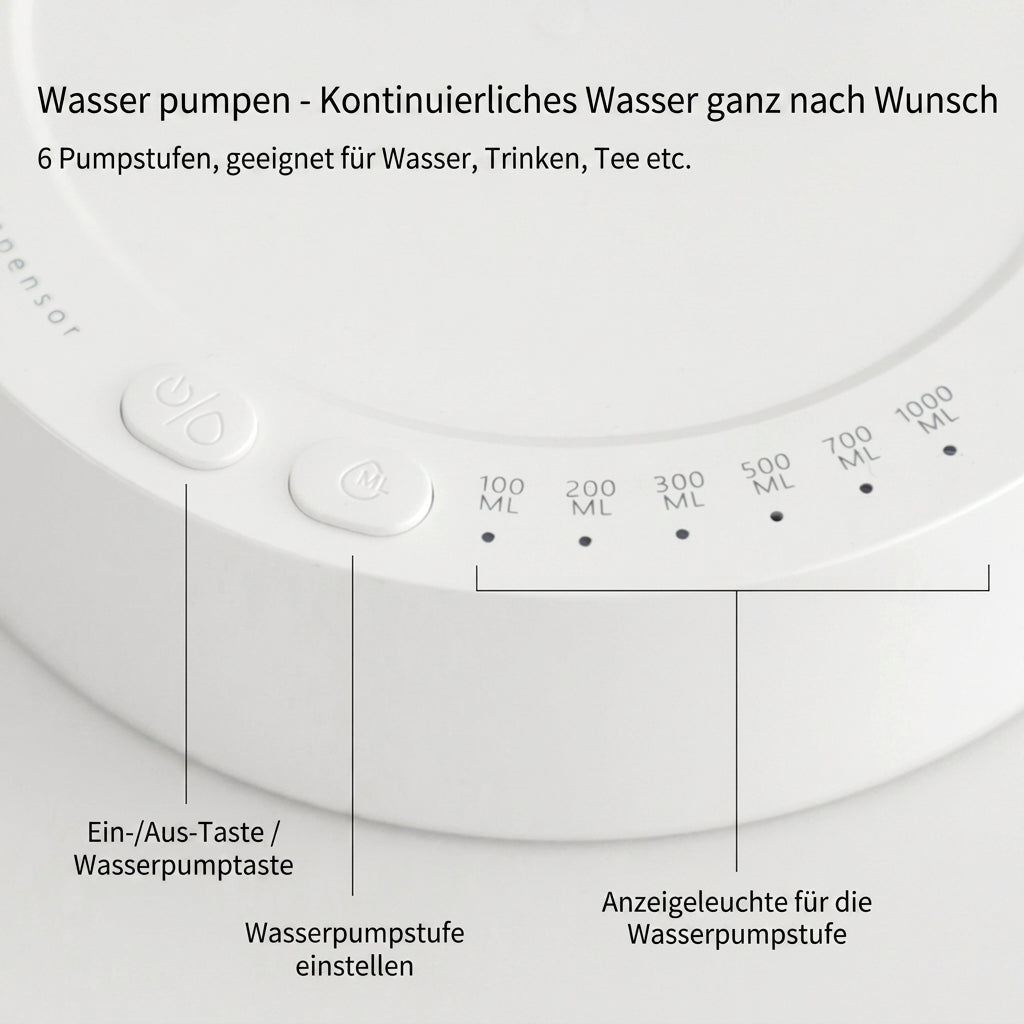 Elektrischer Tisch-Wasserspender für Gallonenflaschen